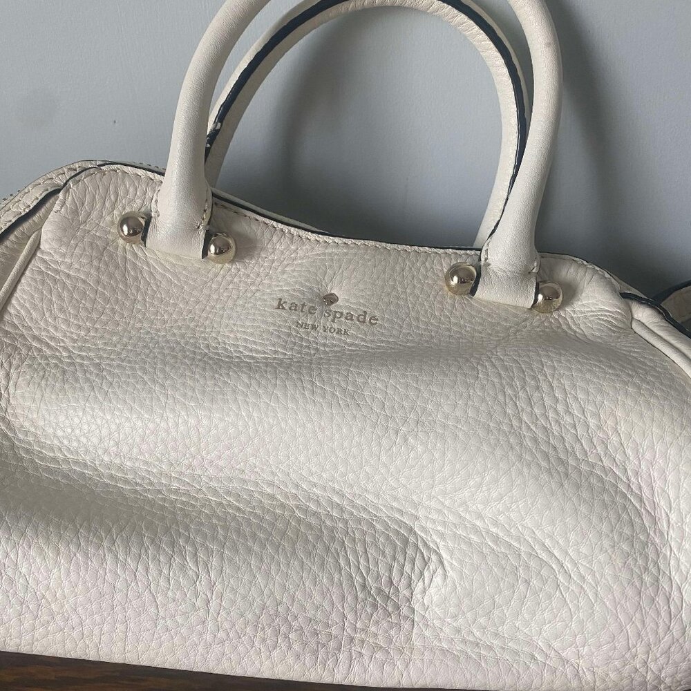 Kate Spade Vintage White Leather Handbag Limited Edition Original Kate Spade bag - Picture 3 of 10